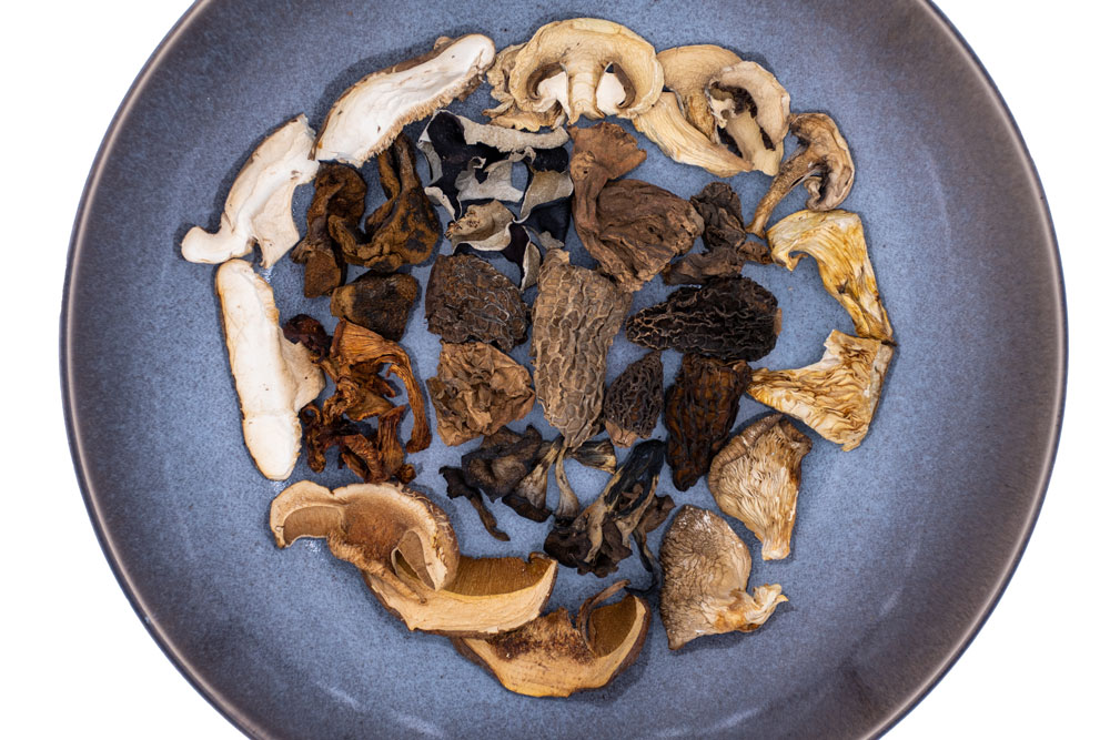 Getrocknete Pilze